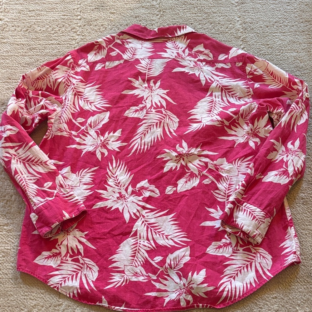 Jamaica Jaxx Pink and White Tropical Shirt - Picture 5 of 5